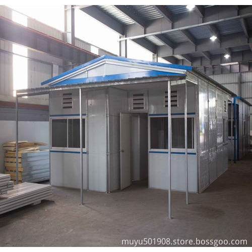 Prefab House for Living at Construction Site